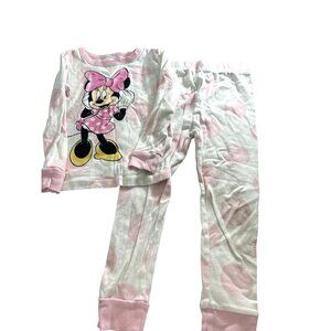 Disney Jr Girls Pajamas Minnie Mouse Pink Multi Size 5T